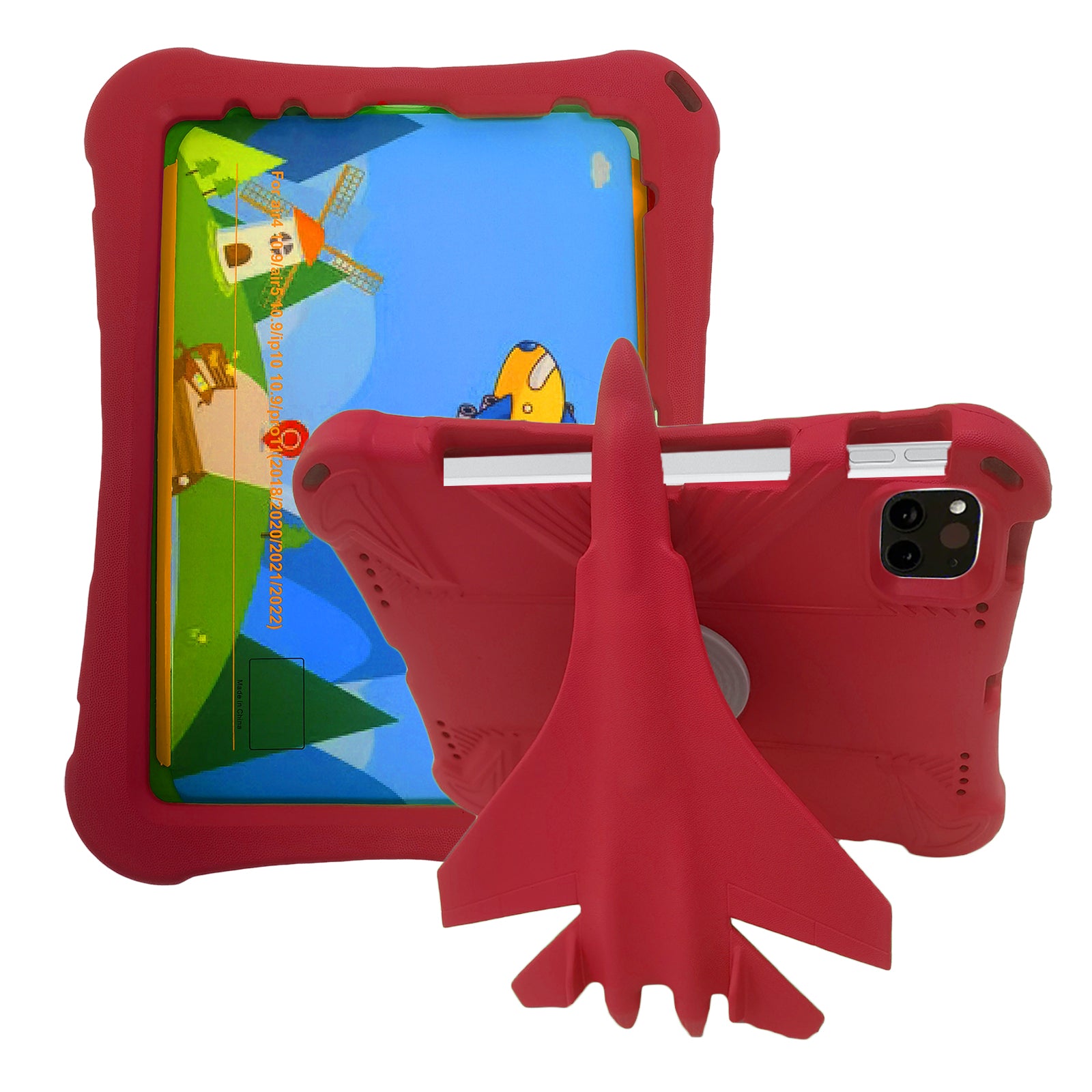For iPad 10.9 (2022) / iPad Air (2020) / (2022) / iPad Pro 11 (2020) / (2021) / (2022) EVA Case Airplane Style Kickstand For iPad 10.9 (2022) / iPad Air (2020) / (2022) / iPad Pro 11 (2020) / (2021) / (2022) EVA Case Airplane Style Kickstand